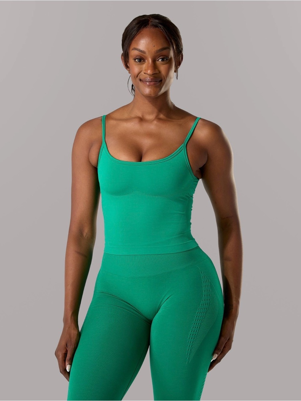 Alphalete Push-up Tank in Grove
